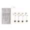 Hello Honey® 5.5" Stainless Steel & Brass Spoons with Flower Handles & Drawstring Bag